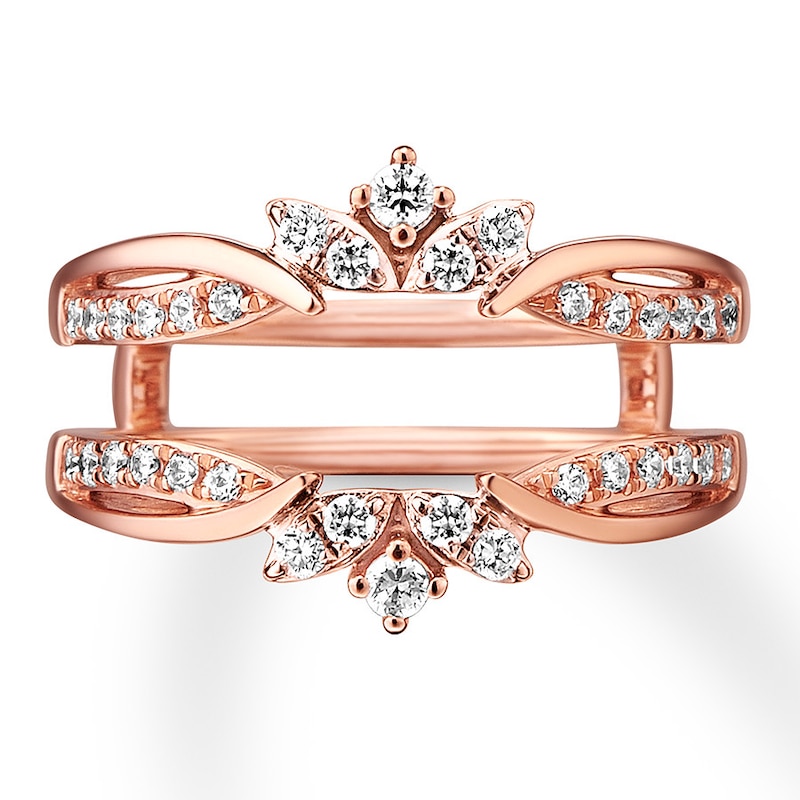 Main Image 4 of Previously Owned Diamond Enhancer Ring 3/8 ct tw Round-cut 14K Rose Gold