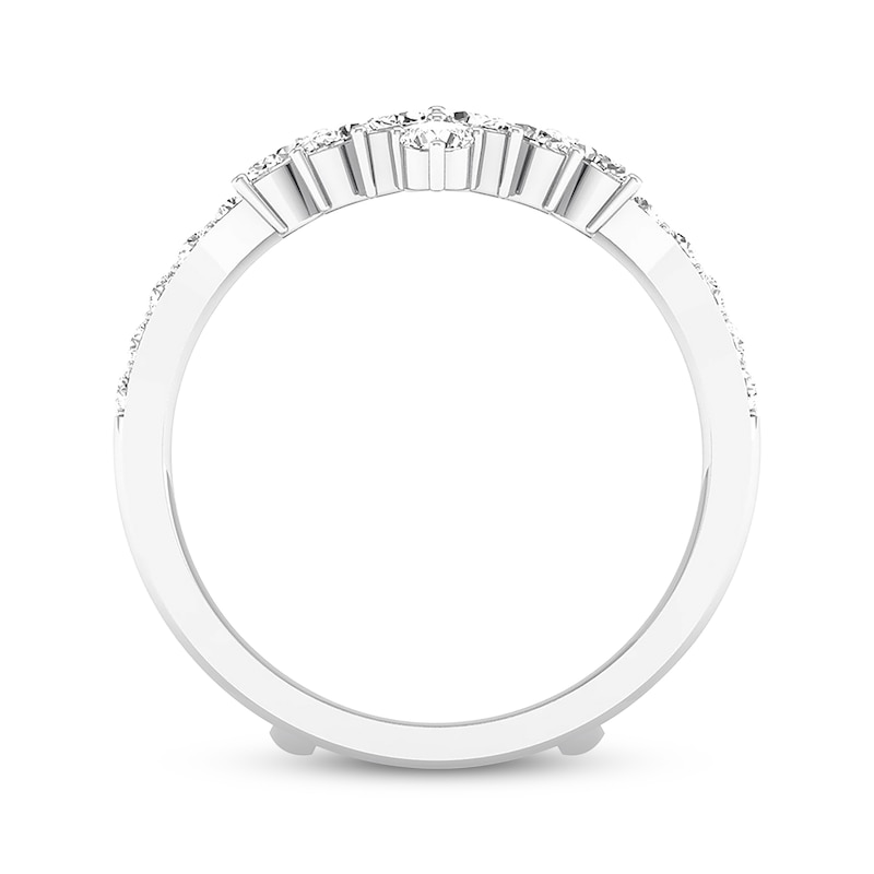 Main Image 4 of Previously Owned Diamond Enhancer Ring 3/4 ct tw Marquise & Round-cut 14K White Gold