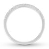 Thumbnail Image 2 of Previously Owned Diamond Wedding Band 1/8 ct tw Round-cut 14K White Gold