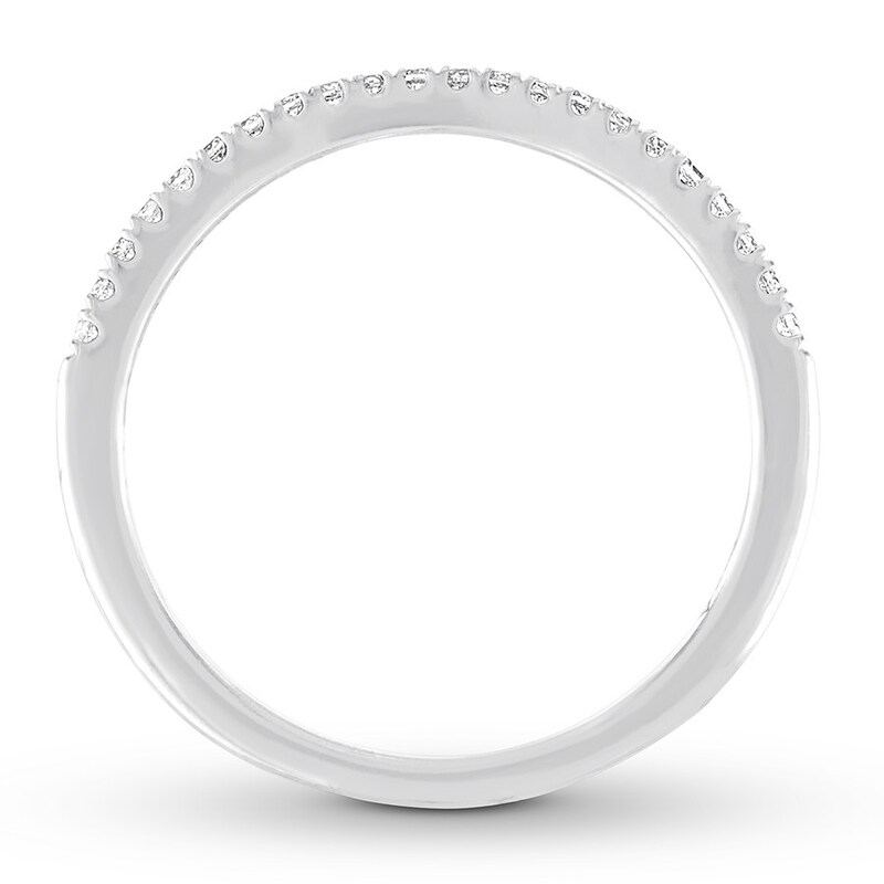 Main Image 2 of Previously Owned Diamond Wedding Band 1/8 ct tw Round-cut 14K White Gold