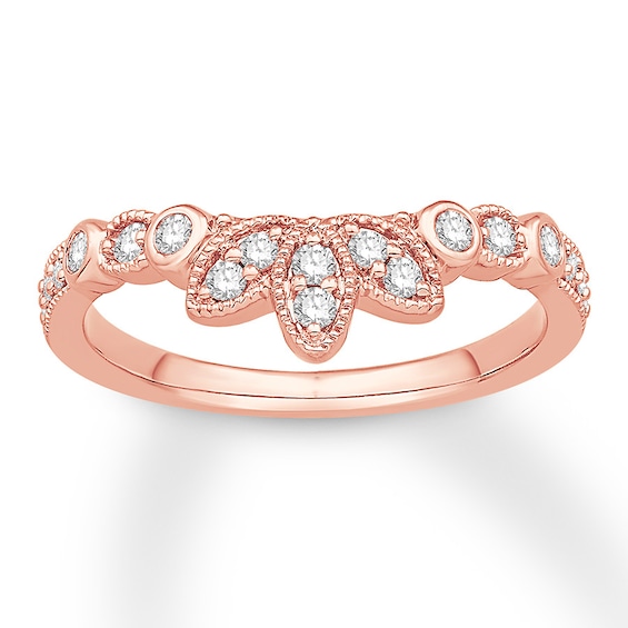Previously Owned Diamond Enhancer Ring 1/4 ct tw Round-cut 14K Rose Gold