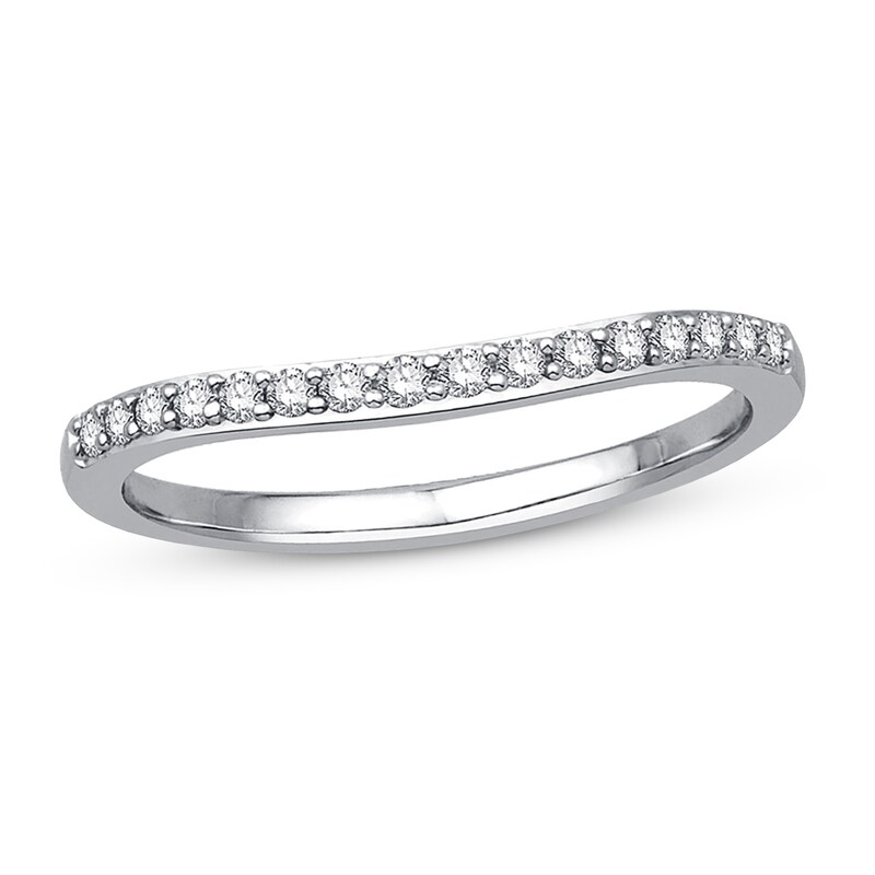 Main Image 1 of Previously Owned Diamond Enhancer Ring 1/6 ct tw Round-cut 10K White Gold