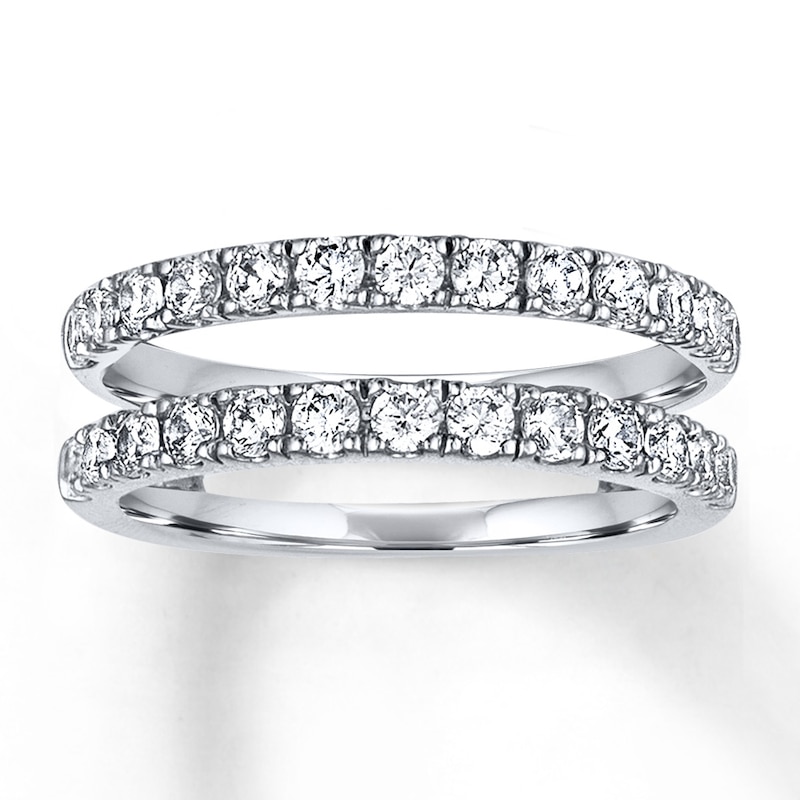 Main Image 1 of Previously Owned Diamond Enhancer Band 1 ct tw Round-cut 14K White Gold