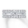Thumbnail Image 3 of Previously Owned Diamond Enhancer Band 1 ct tw Round-cut 14K White Gold