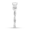 Thumbnail Image 3 of Previously Owned Three-Stone Engagement Ring 1 ct tw Round Diamonds 14K White Gold