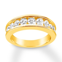 Previously Owned Diamond Wedding Band 1-1/5 ct tw Round-cut 14K Yellow Gold