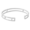 Thumbnail Image 1 of Previously Owned Geometric Cuff Bangle Bracelet 1/5 ct tw Diamonds Sterling Silver