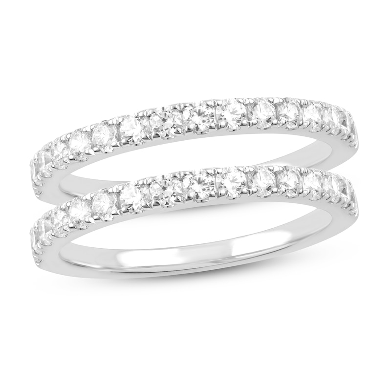 Main Image 1 of Previously Owned Double Wedding Band 1 ct tw Round-cut 10K White Gold