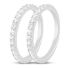 Thumbnail Image 2 of Previously Owned Double Wedding Band 1 ct tw Round-cut 10K White Gold