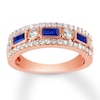 Thumbnail Image 1 of Previously Owned Sapphire Anniversary Band 1/2 ct tw Diamonds 14K Rose Gold
