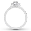 Thumbnail Image 1 of Previously Owned Neil Lane Premiere Diamond Engagement Ring 1-1/2 ct tw Pear & Round-cut 14K White Gold