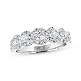 Previously Owned THE LEO Diamond Anniversary Ring 3/4 ct tw Round-cut 14K White Gold