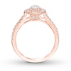 Thumbnail Image 2 of Previously Owned Ever Us Diamond Engagement Ring 7/8 ct tw Round-cut 14K Rose Gold