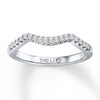 Thumbnail Image 1 of Previously Owned THE LEO Wedding Band 1/6 ct tw Round-cut Diamonds 14K White Gold