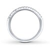 Thumbnail Image 2 of Previously Owned THE LEO Wedding Band 1/6 ct tw Round-cut Diamonds 14K White Gold