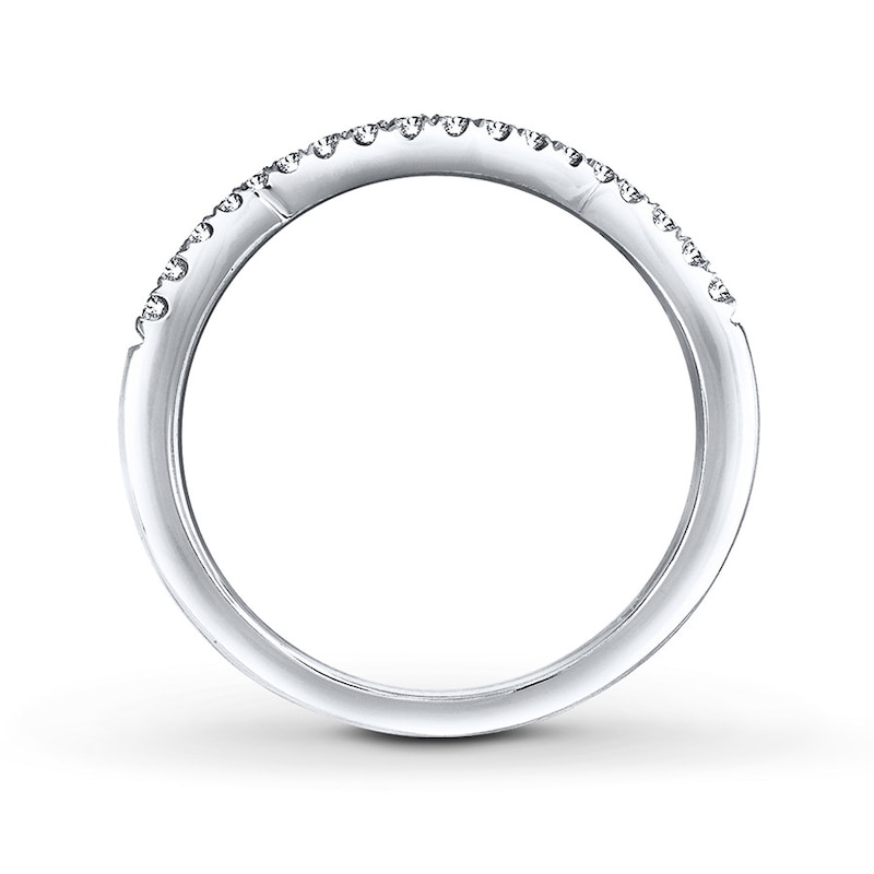 Main Image 2 of Previously Owned THE LEO Wedding Band 1/6 ct tw Round-cut Diamonds 14K White Gold