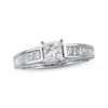 Thumbnail Image 1 of Previously Owned Diamond Engagement Ring 1-1/4 ct tw Princess-cut 14K White Gold Size 9.5