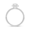Thumbnail Image 3 of Previously Owned Neil Lane Diamond Engagement Ring 1-1/4 ct tw Cushion & Round-cut 14K White Gold - Size 8.25