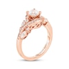 Thumbnail Image 2 of Previously Owned Adrianna Papell Diamond Engagement Ring 1 ct tw Round & Marquise-cut 14K Rose Gold Size 10