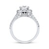 Thumbnail Image 3 of Previously Owned Neil Lane Diamond Engagement Ring 3 ct tw Princess & Round-cut 14K White Gold - Size 4.5