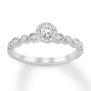 Thumbnail Image 0 of Previously Owned Diamond Engagement Ring 1/4 ct tw Round-cut 10K White Gold - Size 4.5