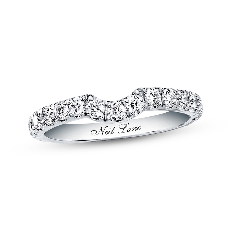 Main Image 1 of Previously Owned Neil Lane Wedding Band 5/8 ct tw Round-cut Diamonds 14K White Gold Size 5