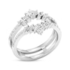 Thumbnail Image 3 of Previously Owned Diamond Enhancer Ring 3/4 ct tw Marquise & Round-cut 14K White Gold - Size 10