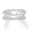Thumbnail Image 1 of Previously Owned Diamond Enhancer Ring 1/3 ct tw Round-cut 14K White Gold Size 4