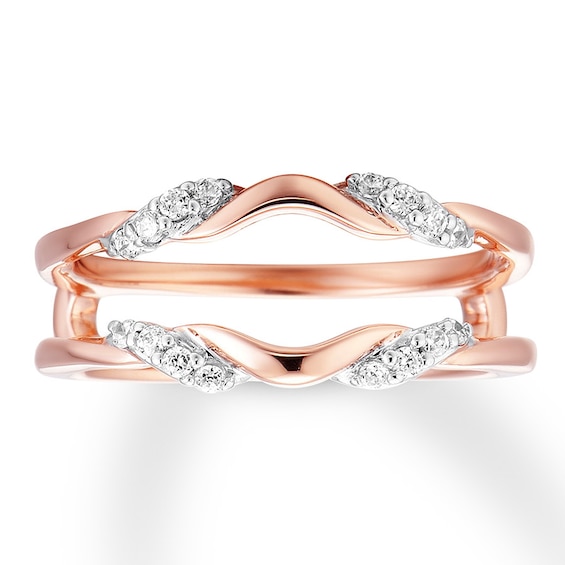 Previously Owned Diamond Enhancer Ring 1/6 ct tw Round-cut 14K Rose Gold