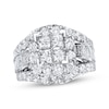 Thumbnail Image 0 of Previously Owned Diamond Engagement Ring 4 ct tw Princess, Baguette & Round-cut 14K White Gold - Size 10.75