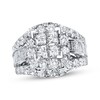Thumbnail Image 0 of Previously Owned Diamond Engagement Ring 4 ct tw Princess, Baguette & Round-cut 14K White Gold - Size 10.75