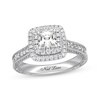 Thumbnail Image 1 of Previously Owned Neil Lane Engagement Ring 1-1/2 ct tw Princess & Round-cut Diamonds 14K White Gold Size 4
