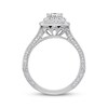 Thumbnail Image 3 of Previously Owned Neil Lane Engagement Ring 1-1/2 ct tw Princess & Round-cut Diamonds 14K White Gold Size 4