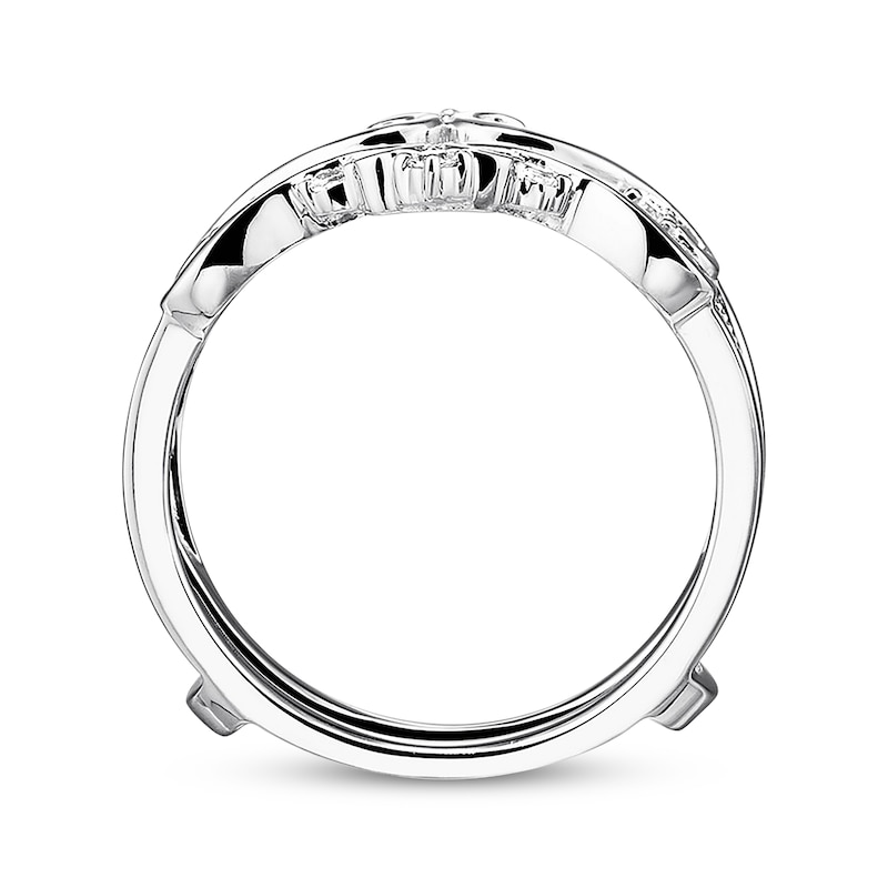 Main Image 2 of Previously Owned Diamond Insert Ring 1/4 ct tw Round-cut 14K White Gold Size 4.25