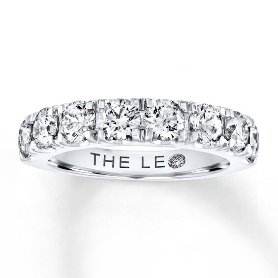 Previously Owned THE LEO Diamond Band 2 ct tw Round-cut 14K White Gold Size 4