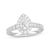 Thumbnail Image 1 of Previously Owned Neil Lane Premiere Diamond Engagement Ring 1-1/2 ct tw Pear & Round-cut 14K White Gold Size 4.5