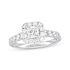 Thumbnail Image 1 of Previously Owned Neil Lane Premiere Diamond Engagement Ring 1-5/8 ct tw Princess & Round-cut 14K White Gold - Size 5