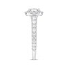 Thumbnail Image 2 of Previously Owned Neil Lane Premiere Diamond Engagement Ring 1-5/8 ct tw Princess & Round-cut 14K White Gold - Size 5