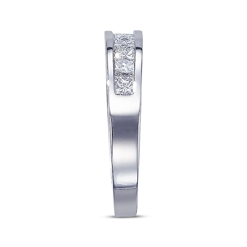 Previously Owned Diamond Wedding Band 1 ct tw Princess-cut 14K White Gold