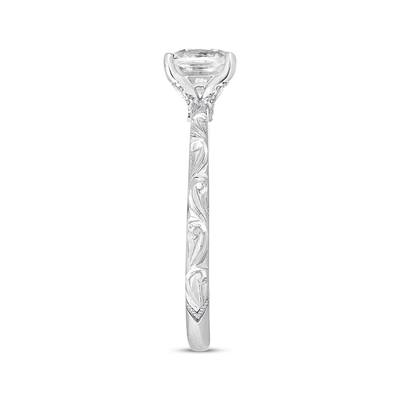 Previously Owned Neil Lane Diamond Solitaire Engagement Ring 1 ct tw Cushion & Round-cut 14K White Gold