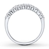 Thumbnail Image 2 of Previously Owned Diamond Anniversary Band 1 ct tw Round-cut 14K White Gold - Size 3.75