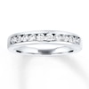 Thumbnail Image 0 of Previously Owned Diamond Wedding Band 1/2 ct tw Round-cut 14K White Gold - Size 4.25