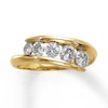 Thumbnail Image 1 of Previously Owned Diamond Anniversary Ring 1 ct tw Round-cut 14K Yellow Gold Size 10