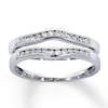 Thumbnail Image 0 of Previously Owned Diamond Enhancer Ring 1/4 ct tw Round-cut 14K White Gold - Size 4