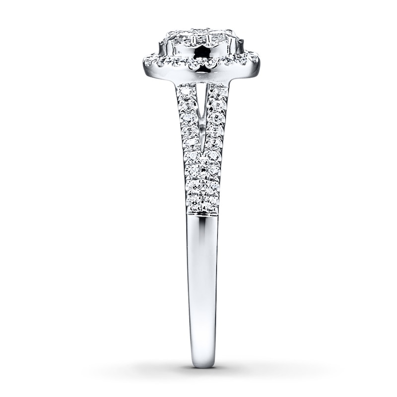Main Image 3 of Previously Owned Diamond Ring 1/4 ct tw Round-cut 10K White Gold Size 9.75