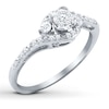 Thumbnail Image 2 of Previously Owned Diamond Ring 1/6 ct tw Round-cut Sterling Silver - Size 10.5
