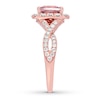 Thumbnail Image 3 of Previously Owned Neil Lane Morganite Engagement Ring 7/8 ct tw Round-cut Diamonds 14K Gold - Size 9.25