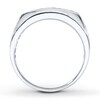 Thumbnail Image 2 of Previously Owned Men's Band 1 ct tw Round-cut Diamonds 10K White Gold - Size 6.25