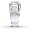 Thumbnail Image 3 of Previously Owned Men's Band 1 ct tw Round-cut Diamonds 10K White Gold - Size 6.25