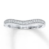 Thumbnail Image 1 of Previously Owned Diamond Enhancer Ring 1/6 ct tw Round-cut 10K White Gold - Size 10.5